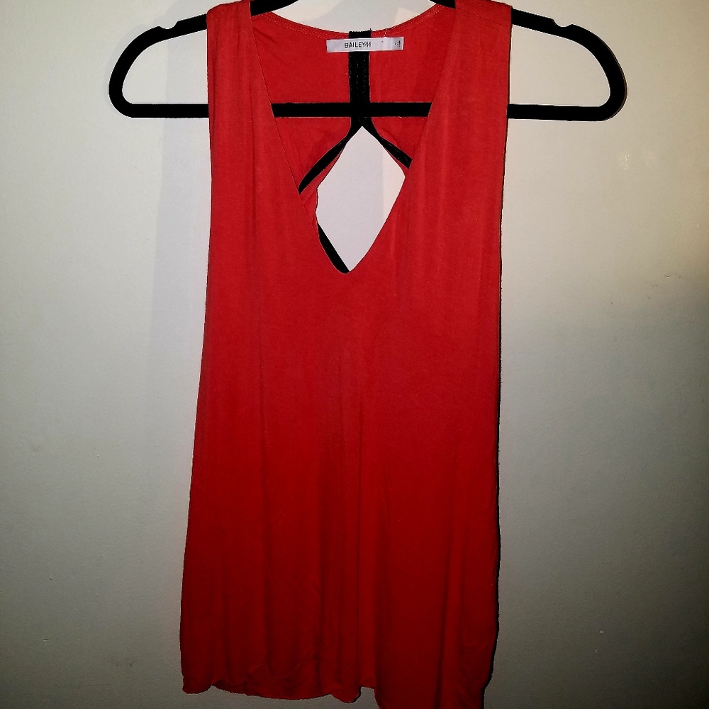 Bailey44 Orange Top Leather Trim L
